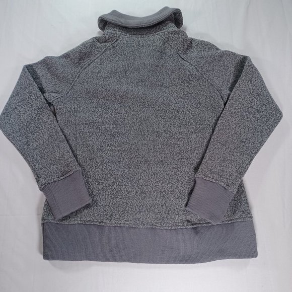 Woolrich Women's Size Medium Full Zip Fleece Jacket Coat Gray Collared Soft - Picture 2 of 11